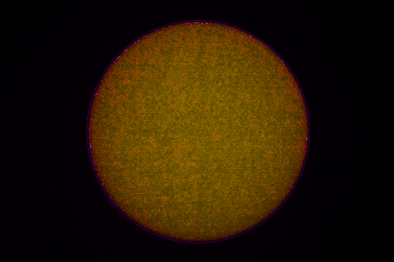 Solar surface FIR 1077 monochrome CS 2